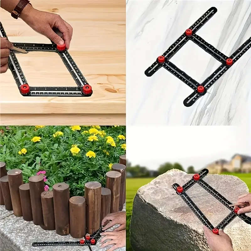 1pc Movable Multi-angle Measuring Ruler