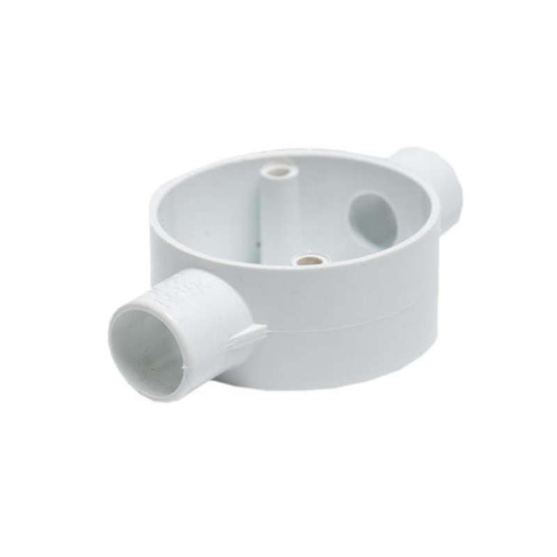 2-Way 20mm PVC Conduit Round Box