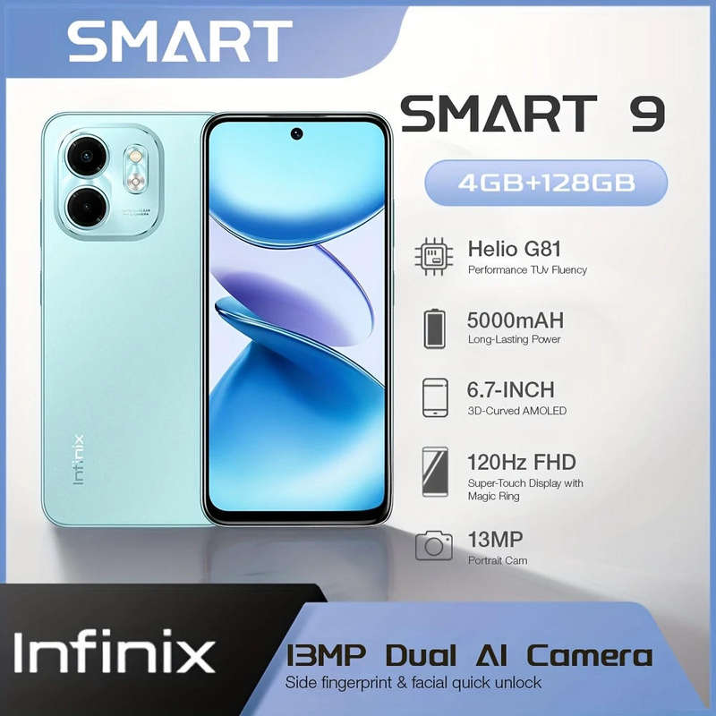 Infinix  9 Smartphone Dual Sim 128GB (Green)