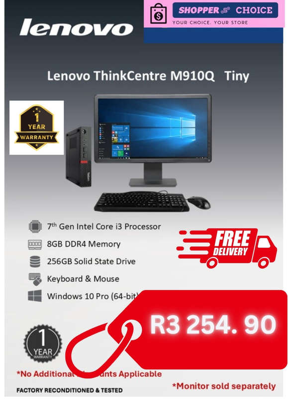 Lenovo ThinkCentre M910Q Tiny  Small in Size, Big on Reliability
