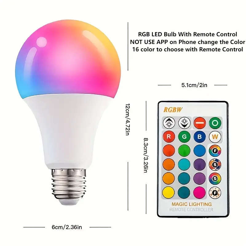 Smart 16-color RGB LED Bulb