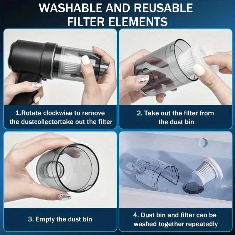 Cordless Rechargeable Portable Vacuum Cleaner