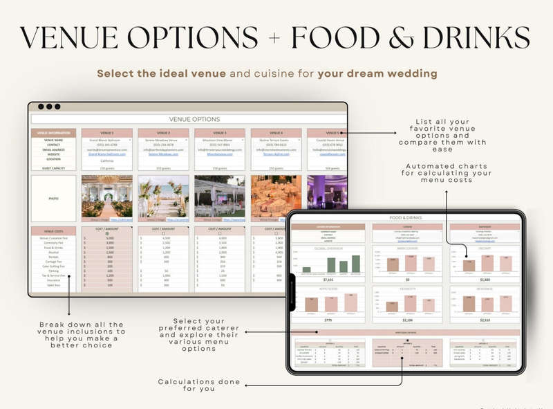 Ultimate Wedding Planner Excel and Google Sheet Tamplate