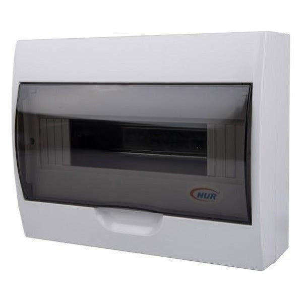 NUR 12-Way PVC Surface Mount DIN Rail DB Board