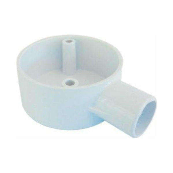 1-Way 20mm PVC Conduit Round Box