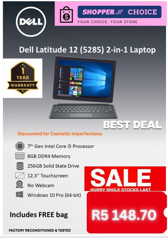 Dell Latitude 5285  Versatile 2-in-1 Built for Business Mobility