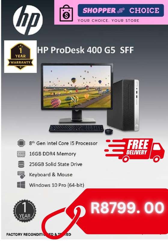 HP ProDesk 400 G5 - 16GB +256 SSD
