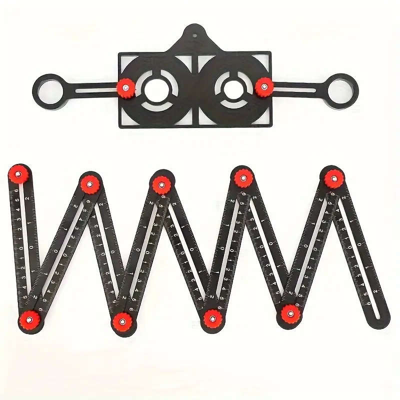 1pc Movable Multi-angle Measuring Ruler