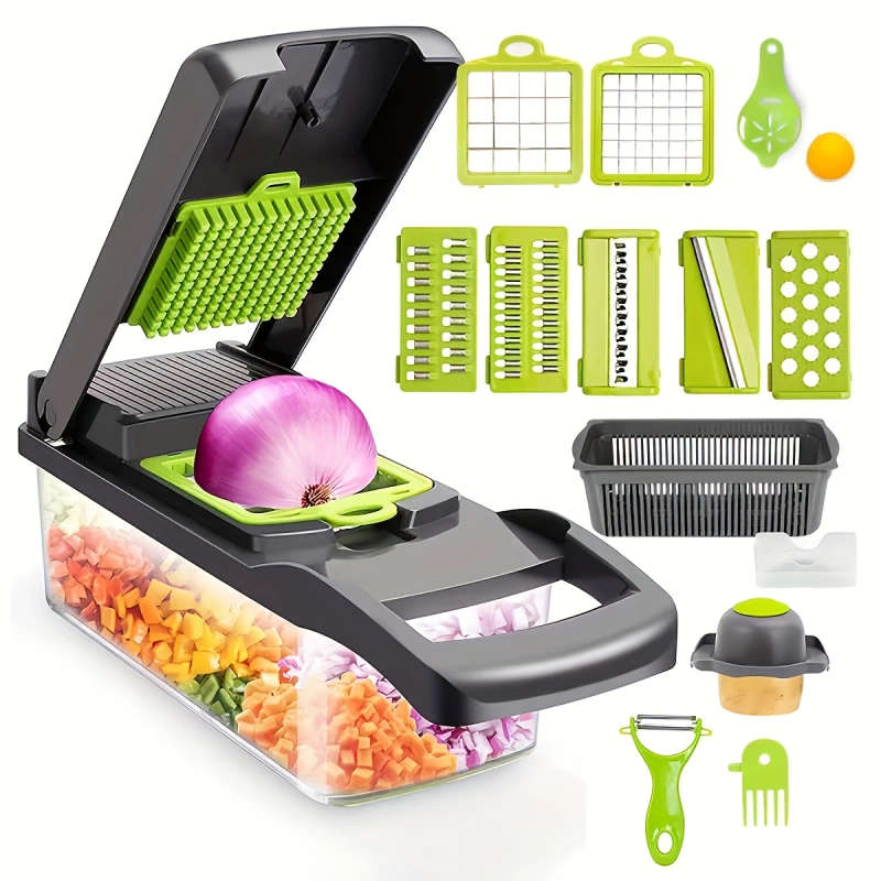 14-in-1 Multifunctional Vegetable Chopper & Food Slicer  All-in-One Kitchen Tool