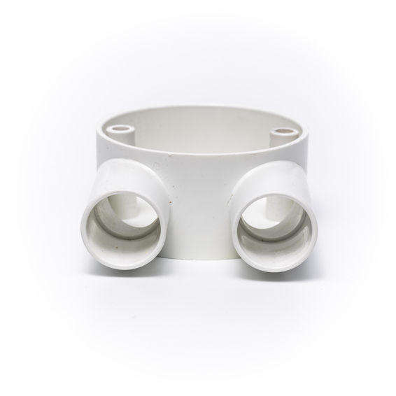 U Box 2 Way 20mm PVC (No Lid & Screws)