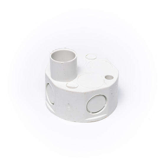 Junction Box  1 Spout 20mm (No Screws & Lid)