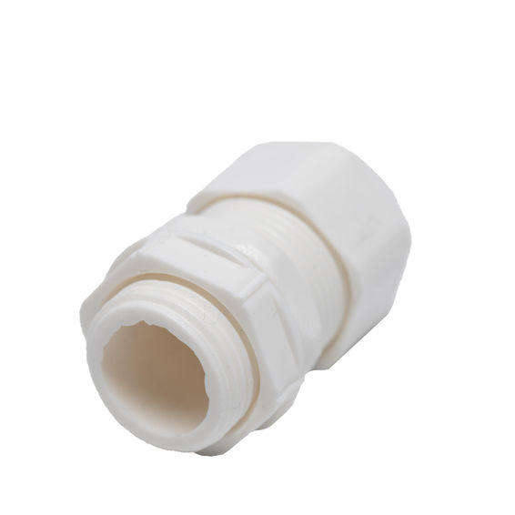White Compression Gland Universal 20mm PVC