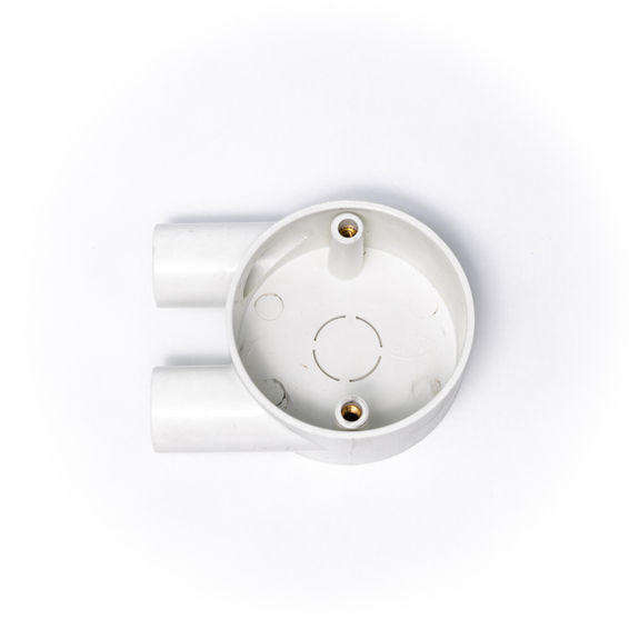 U Box 2 Way 20mm PVC (No Lid & Screws)