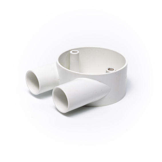 U Box 2 Way 20mm PVC (No Lid & Screws)
