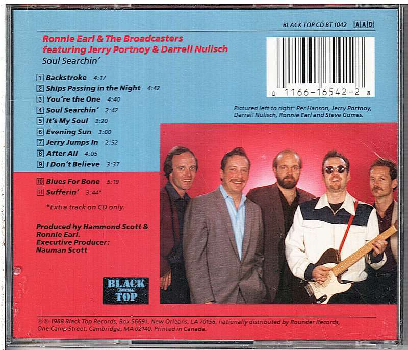 Ronnie Earl & The Broadcasters - Soul Searching CD