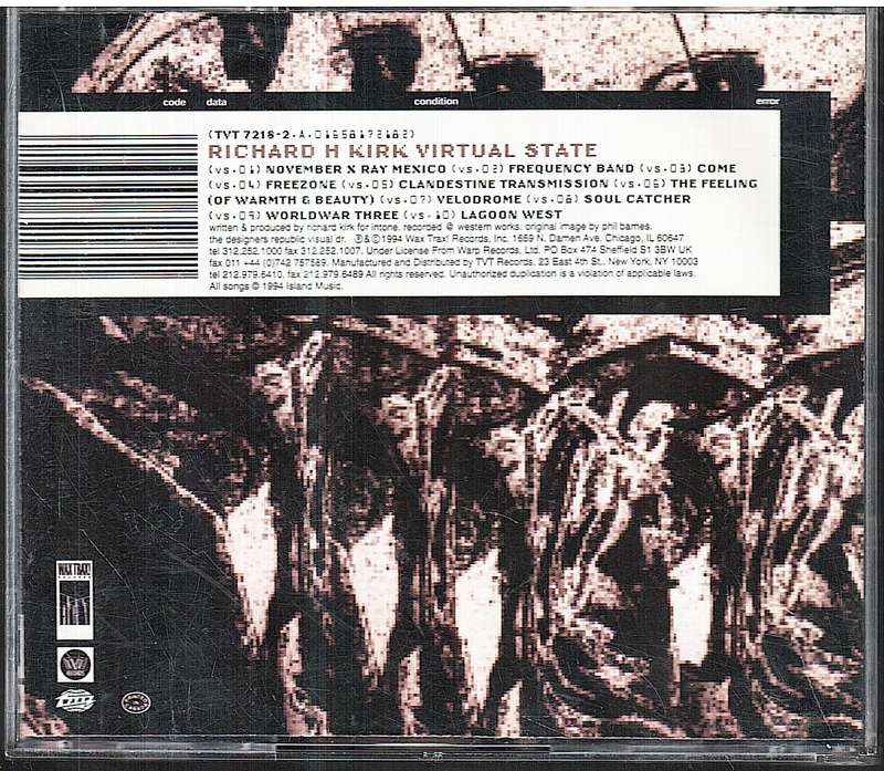 Richard H Kirk - Virtual State CD [US IMPORT]