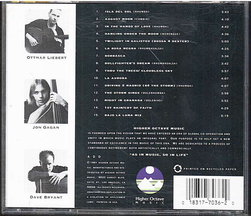 Ottmar Liebert + Luna Negra - Borrasca CD