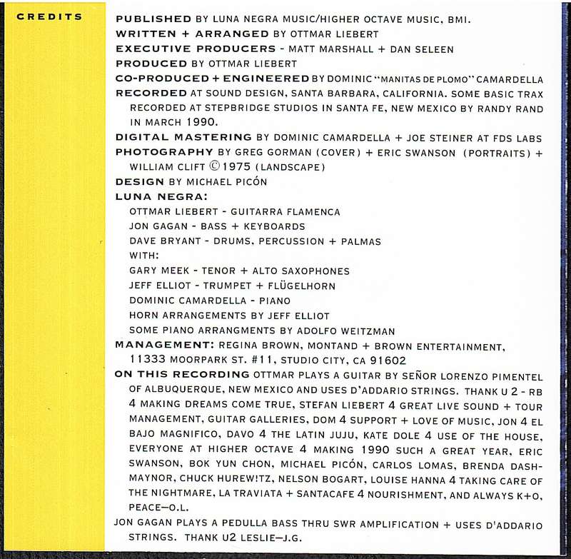 Ottmar Liebert + Luna Negra - Borrasca CD