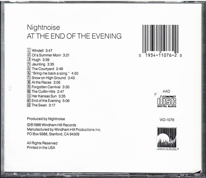 Nightnoise - At the End of the Evening CD