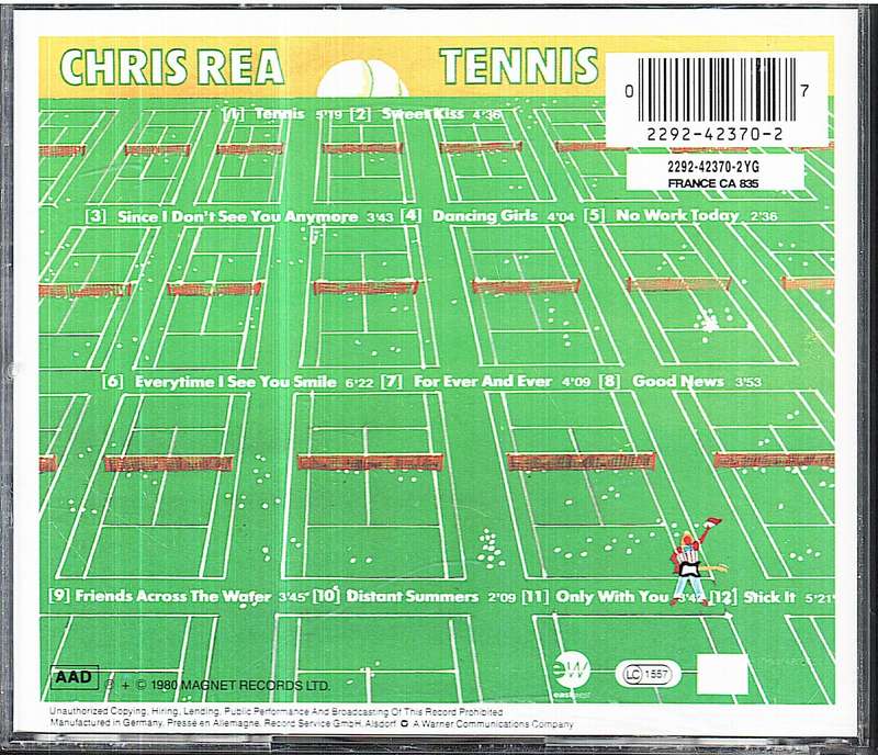 Chris Rea - Tennis CD