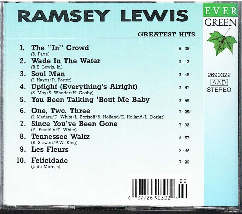 Ramsey Lewis - Greatest Hits CD
