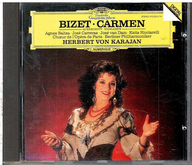 Bizet: Carmen (Highlights) - Agnes Baltsa, Jose Carreras, Berlin Philharomonic , H von Karajan cond