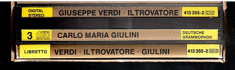 Verdi: Il Trovatore 3 CD set - Placido Domingo et al, Carlo Maria Giulini (cond)