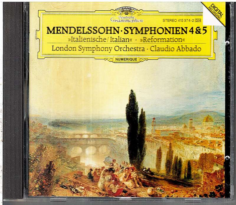 Mendelssohn Symphonien 4 & 5 - London Symphony Orchestra, Claudio Abbado (cond) CD