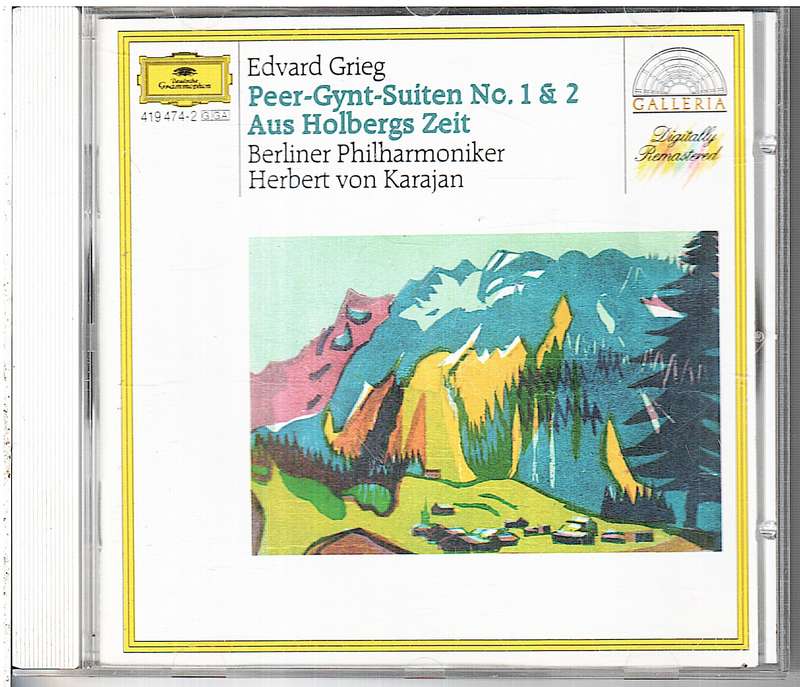 Grieg: Peer Gynt Suite No 1 & 2/Aus Holbergs Zeit - Berlin Philharomonic , Herbert von Karajan cond