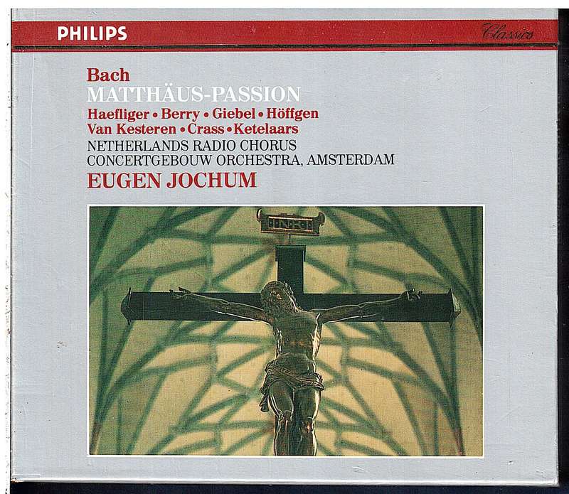 Bach: Matthaus-Passion 3 CD set - Haefliger et al, Concertgebouw Orchestra, Eugen Jochum (cond)