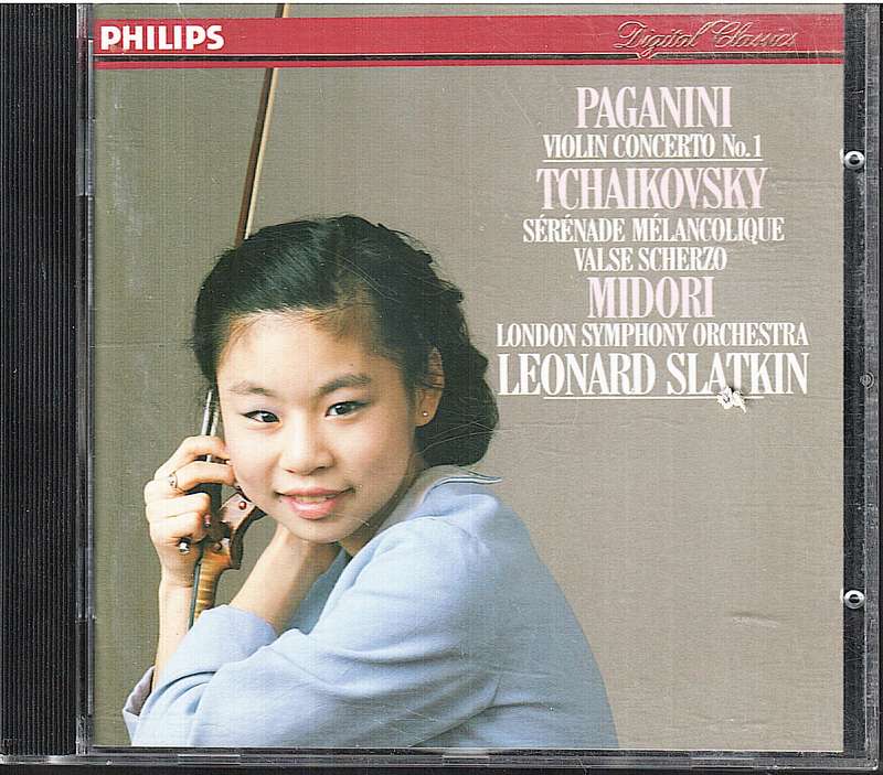 Paganini / Tchaikovsky: Violin Concert No 1 / Serenade, Melancolique - Midori, LSO CD