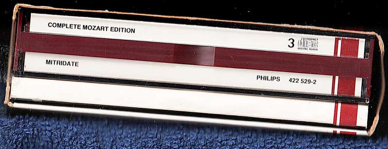 Mozart: Mitridate 3 CD set in Cardboard Slipcase - Leopold Hager [Complete Mozart Edition Vol 29]