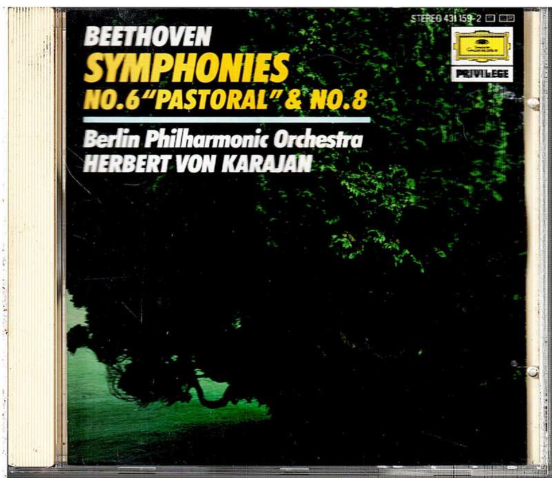 Beethoven: Symphonien Nr. 6 "Pastorale" & Nr. 8 - Berlin Philharmonic / Herbert von Karajan CD