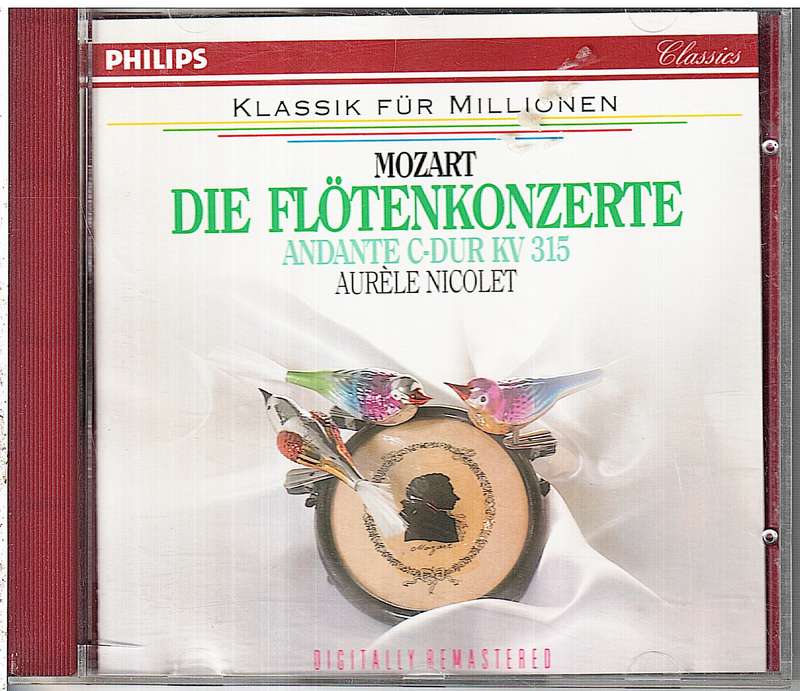 Mozart: Die Flötenkonzerte. Andante C-Dur KV 315 - Aurèle Nicolet  RCGO  David Zinman CD