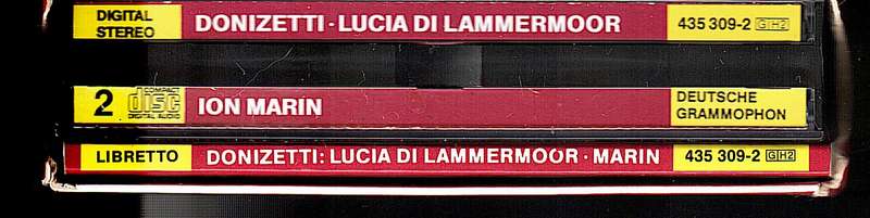 Donizetti: Lucia di Lammermoor 2 CD set - Cheryl Studer/Placido Domingo, London SO, Ion Marin (Cond)
