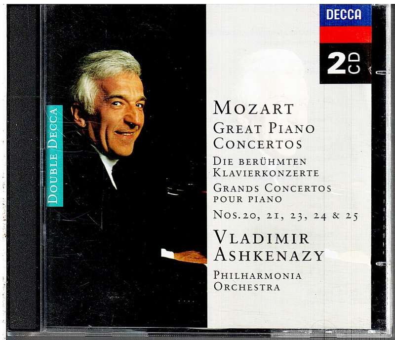 Mozart: Great Piano Concertos - Philharmonia Orchestra, Vladimir Ashkenazy 2 CD Set