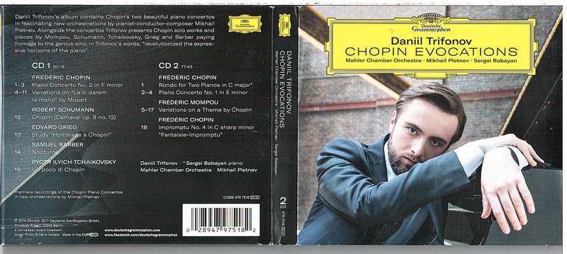 Chopin Evocations 2 CD set - Daniil Trifonov/Mahler Chamber Orchestra/Mikhail Pletnev Cond
