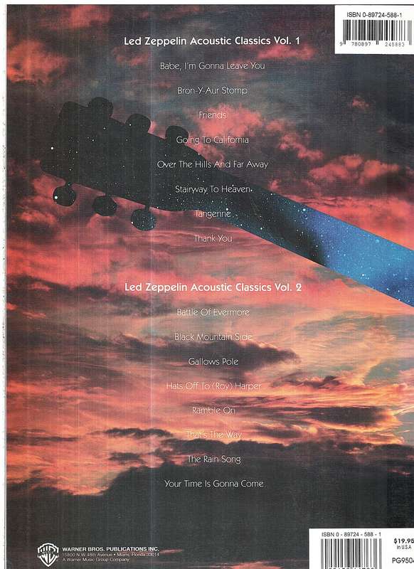 Led Zeppelin: Acoustic Classics Volume 2 - Authentic Guitar Tab Edition