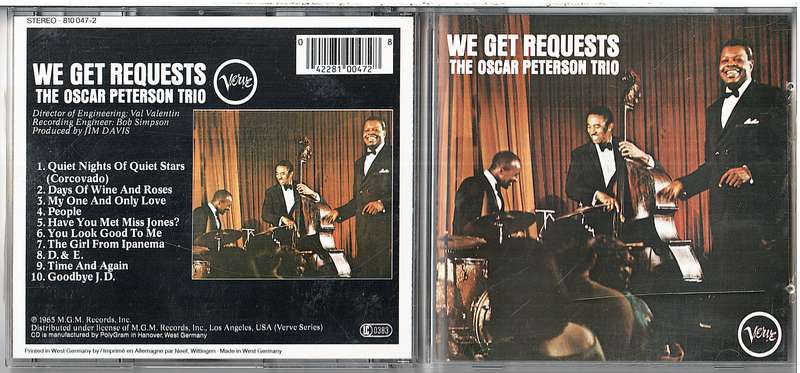 The Oscar Peterson Trio - We Get Requests CD [GERMAN IMPORT]