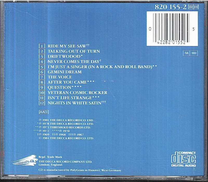 The Moody Blues - Voices in the Sky: The Best of The Moody Blues CD