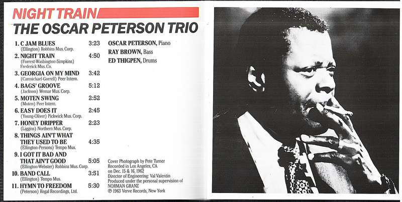 The Oscar Peterson Trio - Night Train CD