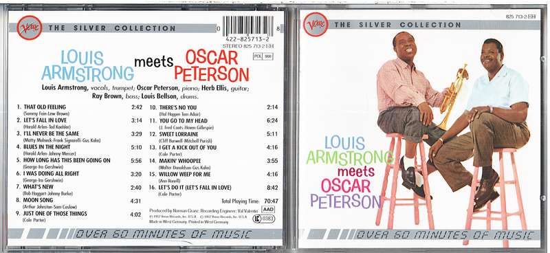 Louis Armstrong Meets Oscar Peterson - The Silver Collection CD