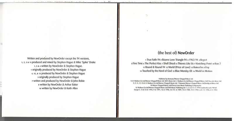 The Best of New Order CD [EU IMPORT]