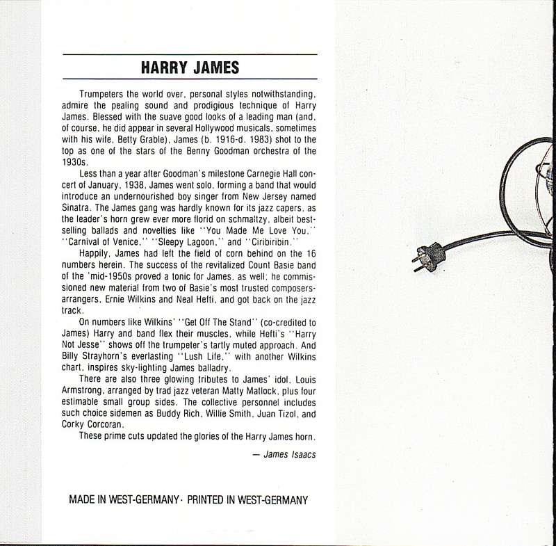 Harry James - Compact Jazz CD