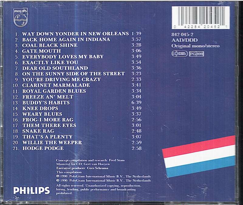 Dutch Swing College Band - Back in Time (1990-1945) CD