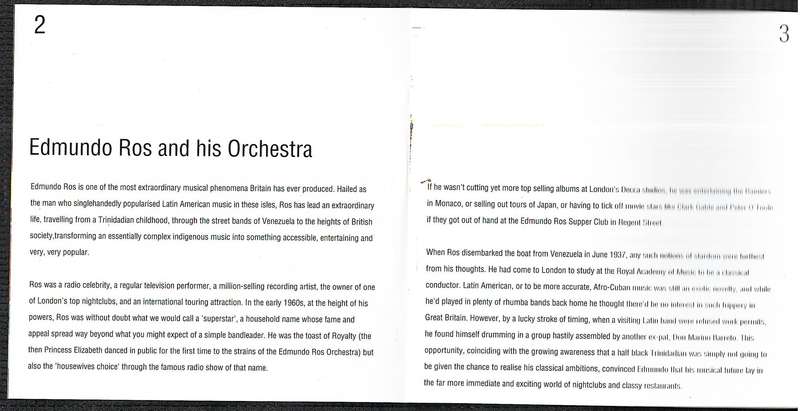 Edmundo Ros & His Orchestra - Vaba-Ba-Boom: 40 Exotic Rhythms From the Ruler of all Things Latin 2CD