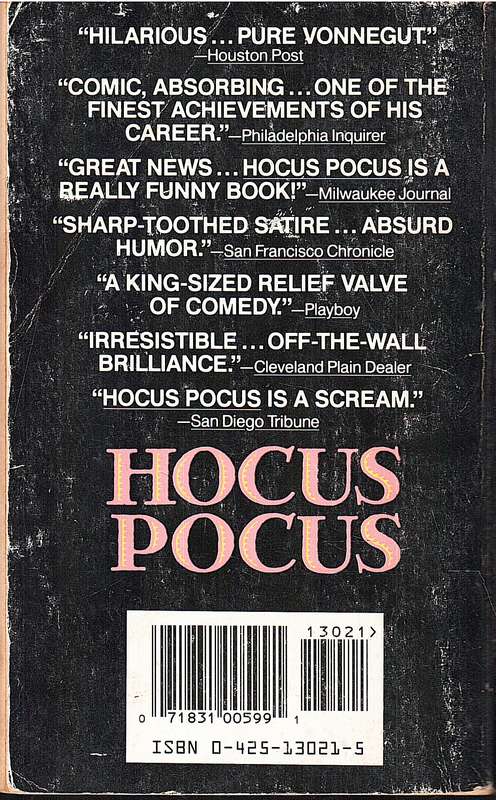 Hocus Pocus - Kurt Vonnegut