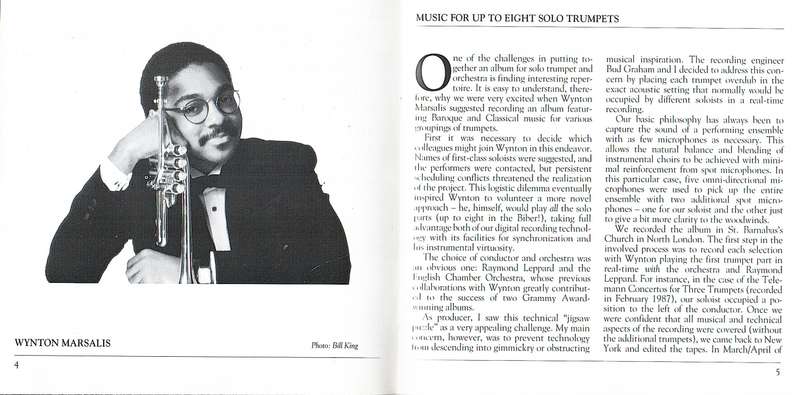 Wynton Marsalis - Baroque Music for Trumpets CD