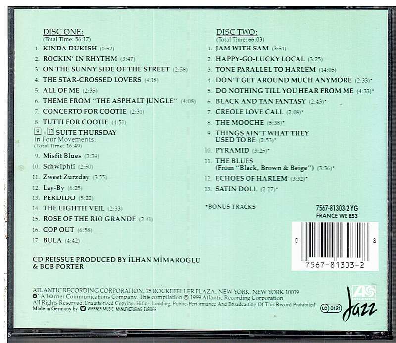 Duke Ellington - The Great Paris Concert 2CD set