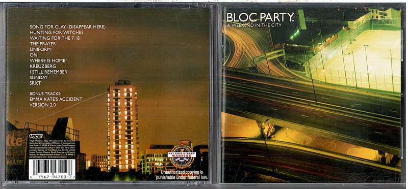 Bloc Party - A Weekend in the City CD [US IMPORT]